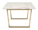 Zuo Modern Atlas Coffee Table White And Gold