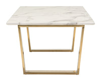 Zuo Modern Atlas Coffee Table White And Gold