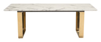 Zuo Modern Atlas Coffee Table White And Gold