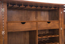 Zuo Modern Linea Bar Cabinet in Walnut
