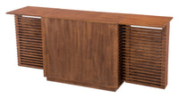 Zuo Modern Linea Bar Cabinet in Walnut