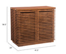 Zuo Modern Linea Bar Cabinet in Walnut