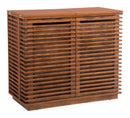 Zuo Modern Linea Bar Cabinet in Walnut