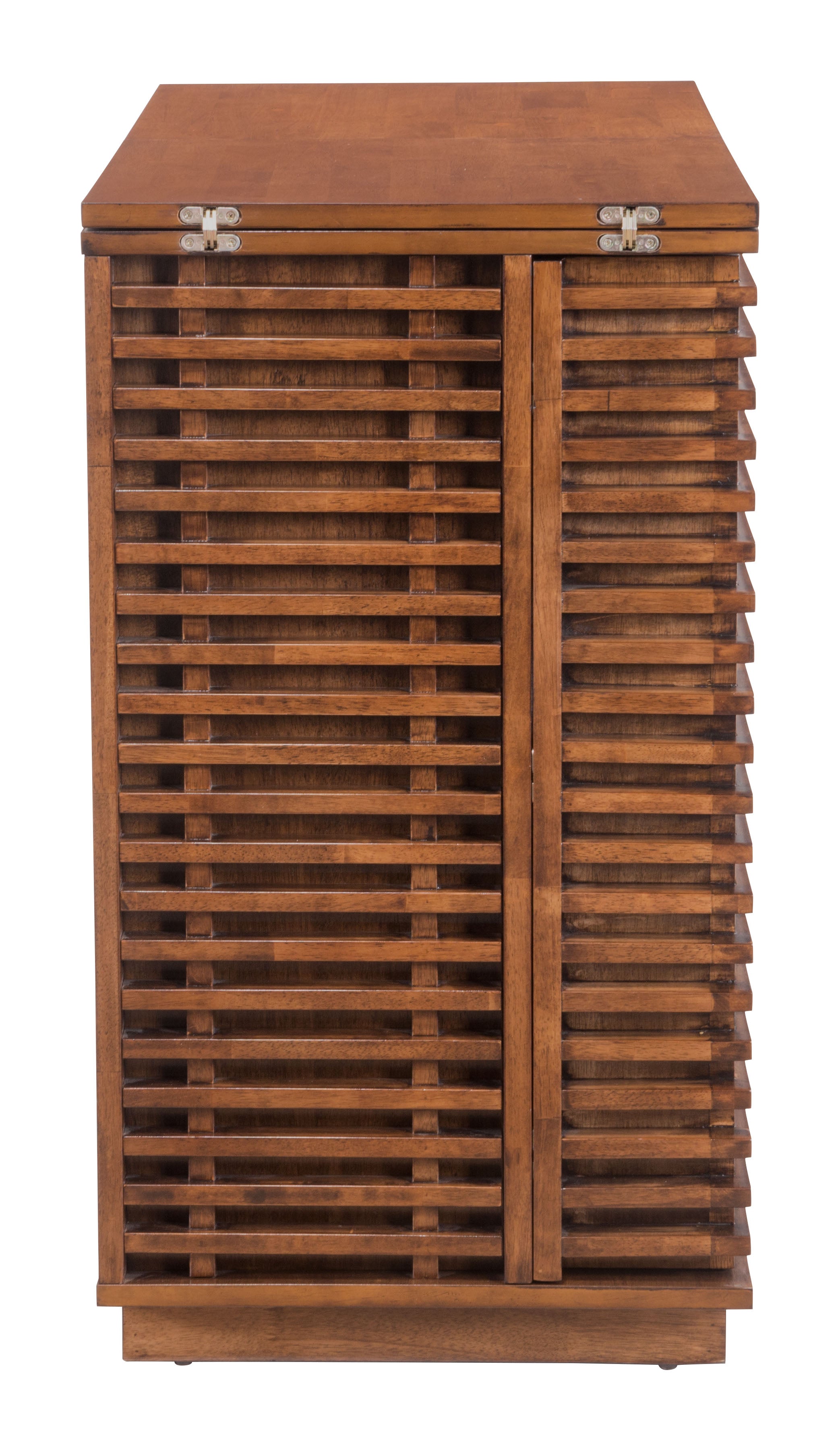 Zuo Modern Linea Bar Cabinet in Walnut