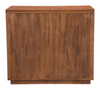 Zuo Modern Linea Bar Cabinet in Walnut
