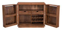 Zuo Modern Linea Bar Cabinet in Walnut