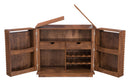 Zuo Modern Linea Bar Cabinet in Walnut
