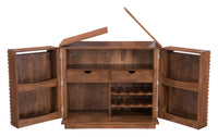 Zuo Modern Linea Bar Cabinet in Walnut