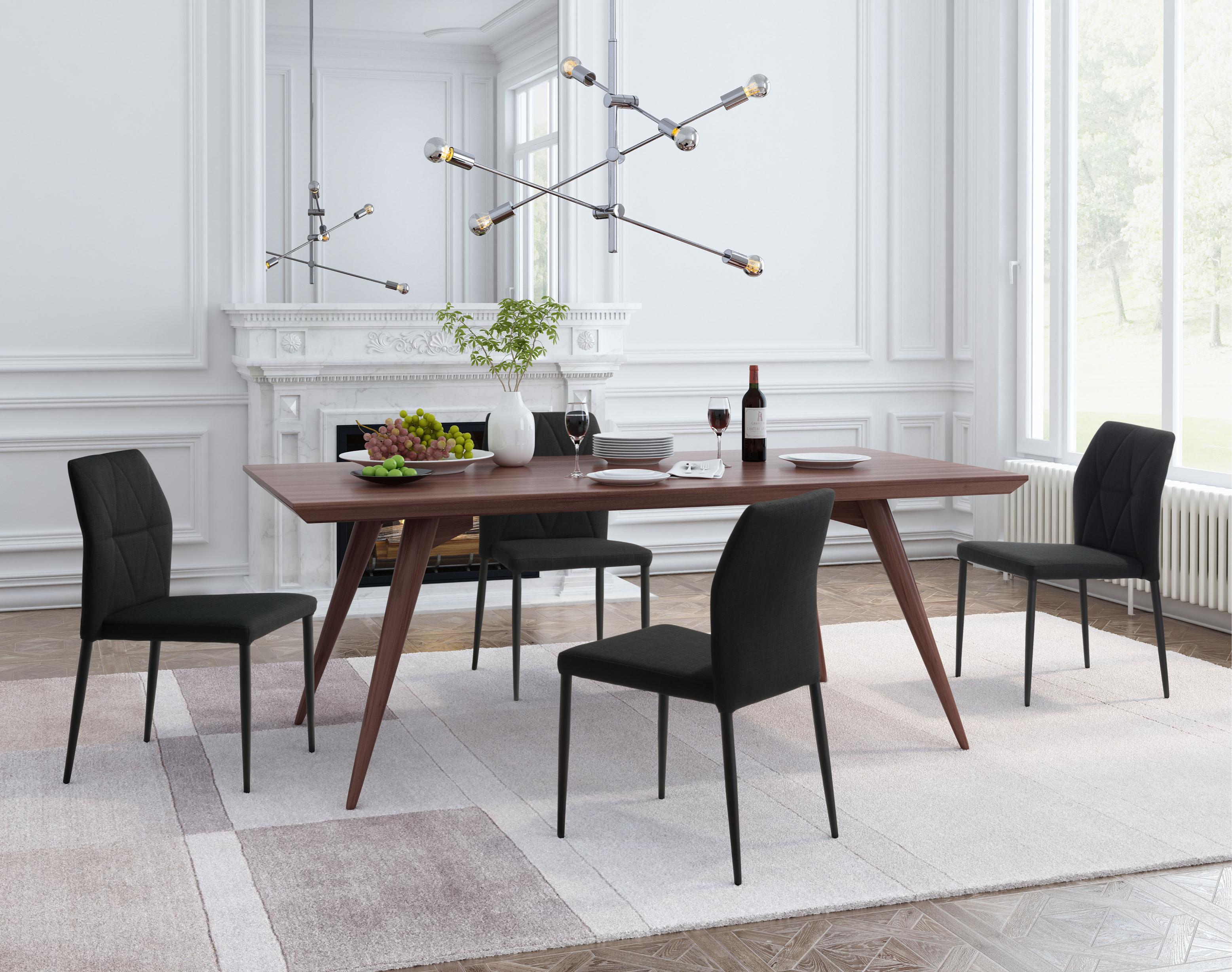 Zuo Modern Revolution Dining Chair in Black - Set of 4