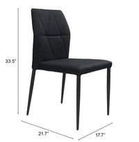 Zuo Modern Revolution Dining Chair in Black - Set of 4