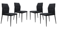 Zuo Modern Revolution Dining Chair in Black - Set of 4
