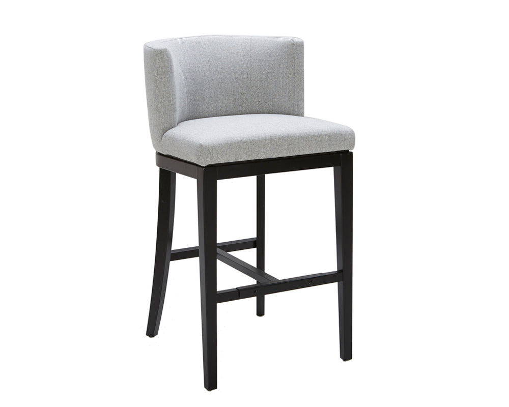 Sunpan Hayden Barstool - Bravo Cream/Bravo Portabella/Marble/Quarry