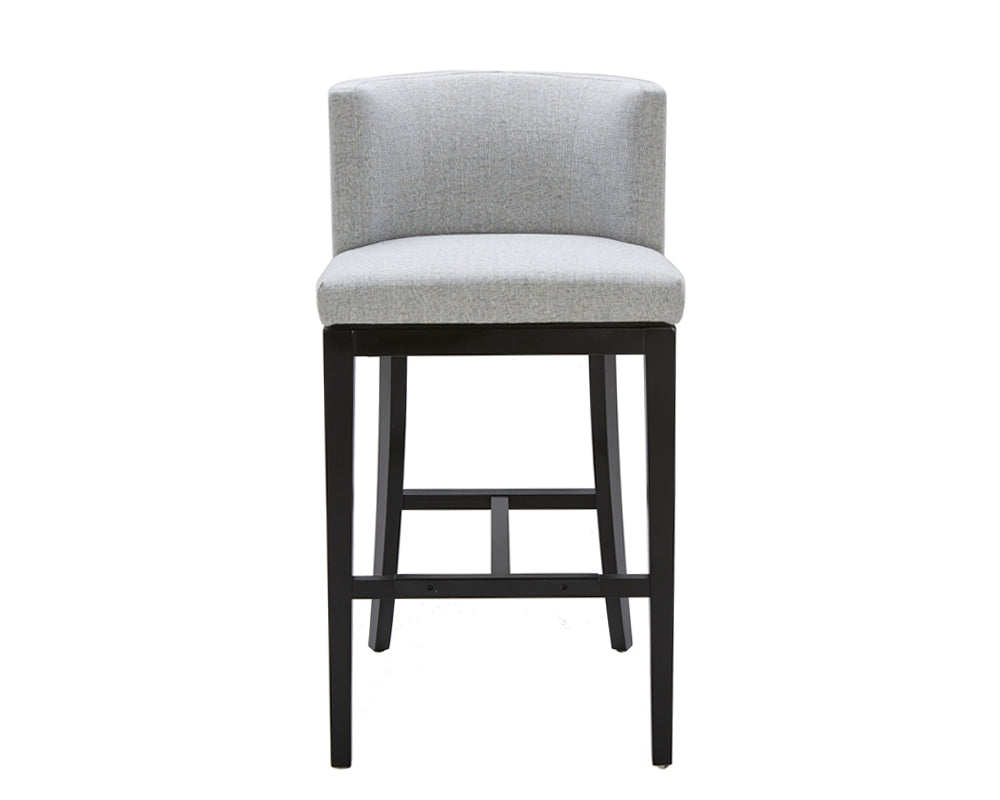 Sunpan Hayden Barstool - Bravo Cream/Bravo Portabella/Marble/Quarry
