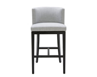 Sunpan Hayden Barstool - Bravo Cream/Bravo Portabella/Marble/Quarry