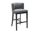 Sunpan Hayden Barstool - Bravo Cream/Bravo Portabella/Marble/Quarry