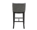 Sunpan Hayden Barstool - Bravo Cream/Bravo Portabella/Marble/Quarry