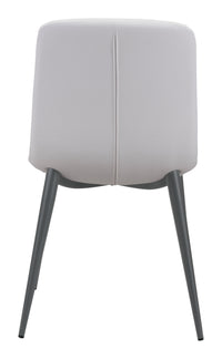 Zuo Modern Tangiers Dining Chair in White - Set of 2