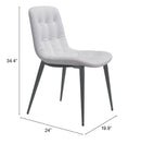 Zuo Modern Tangiers Dining Chair in White - Set of 2