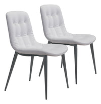Zuo Modern Tangiers Dining Chair in White - Set of 2