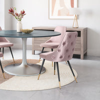 Zuo Modern Piccolo Dining Chair in Pink/Gray/Yellow - Set of 2