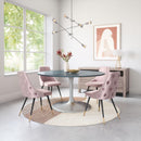 Zuo Modern Piccolo Dining Chair in Pink/Gray/Yellow - Set of 2