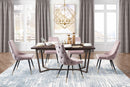 Zuo Modern Piccolo Dining Chair in Pink/Gray/Yellow - Set of 2