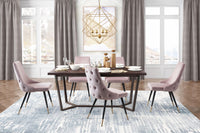 Zuo Modern Piccolo Dining Chair in Pink/Gray/Yellow - Set of 2