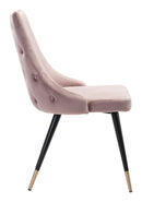 Zuo Modern Piccolo Dining Chair in Pink/Gray/Yellow - Set of 2