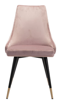 Zuo Modern Piccolo Dining Chair in Pink/Gray/Yellow - Set of 2