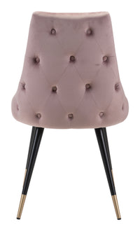 Zuo Modern Piccolo Dining Chair in Pink/Gray/Yellow - Set of 2