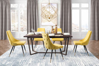 Zuo Modern Piccolo Dining Chair in Pink/Gray/Yellow - Set of 2