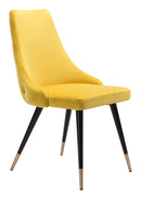 Zuo Modern Piccolo Dining Chair in Pink/Gray/Yellow - Set of 2