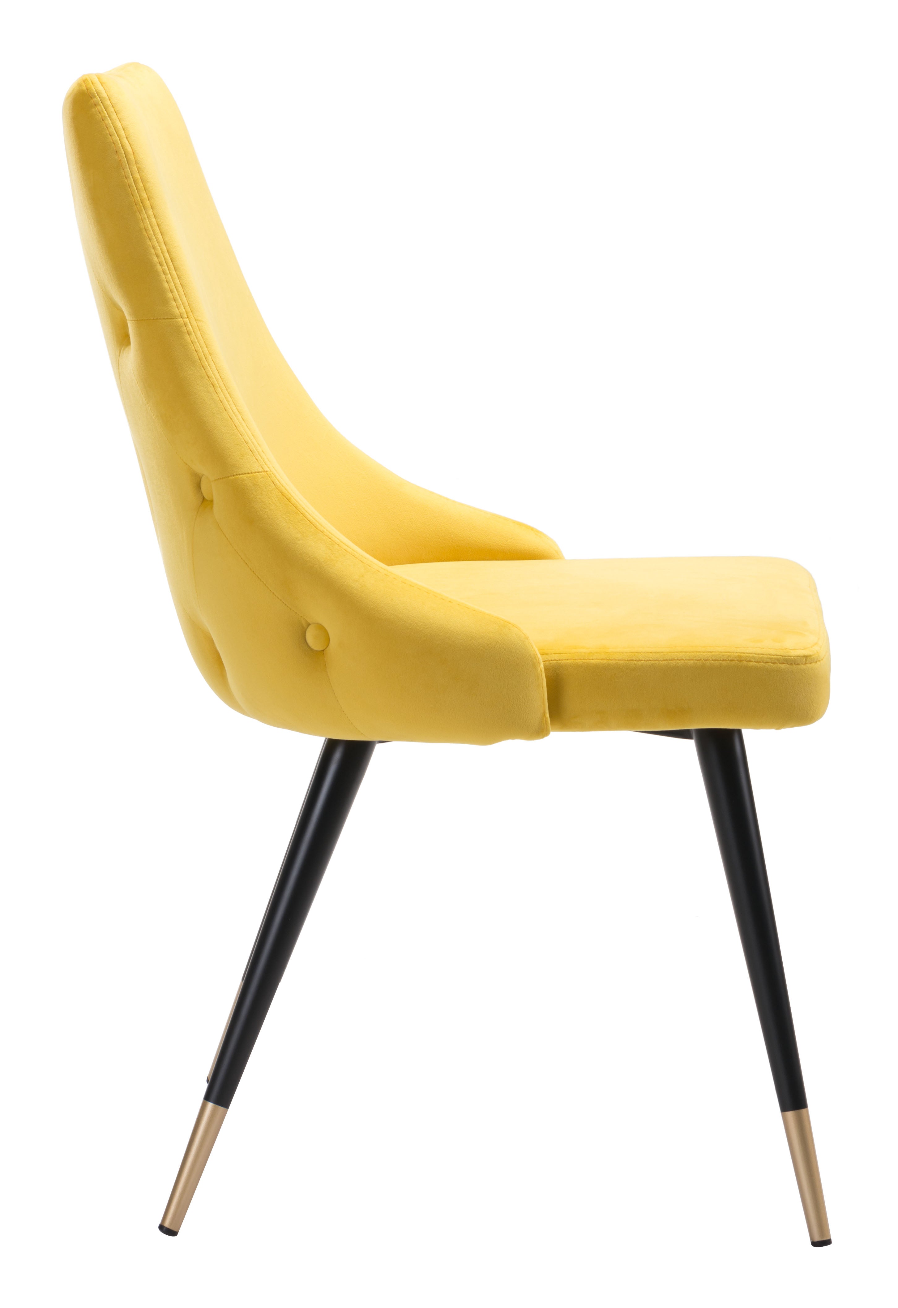 Zuo Modern Piccolo Dining Chair in Pink/Gray/Yellow - Set of 2