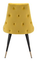 Zuo Modern Piccolo Dining Chair in Pink/Gray/Yellow - Set of 2