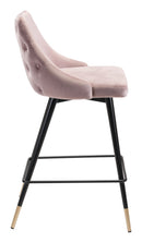Zuo Modern Piccolo Counter Stool in Pink/Gray/Green/Yellow