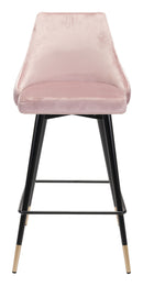 Zuo Modern Piccolo Counter Stool in Pink/Gray/Green/Yellow