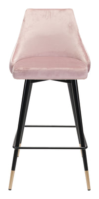 Zuo Modern Piccolo Counter Stool in Pink/Gray/Green/Yellow