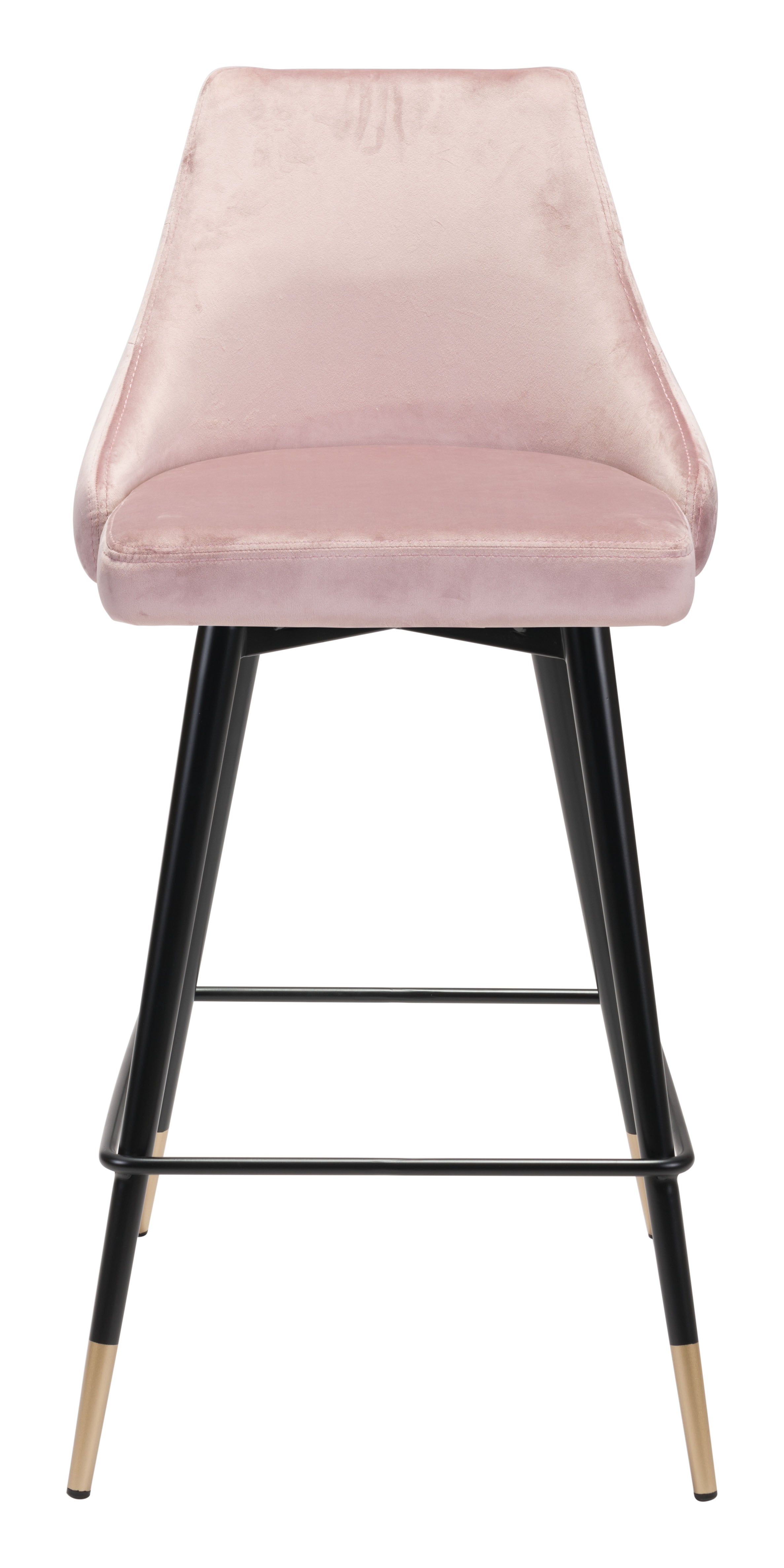 Zuo Modern Piccolo Counter Stool in Pink/Gray/Green/Yellow