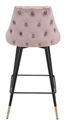 Zuo Modern Piccolo Counter Stool in Pink/Gray/Green/Yellow