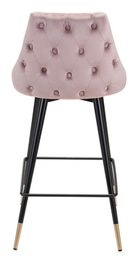 Zuo Modern Piccolo Counter Stool in Pink/Gray/Green/Yellow