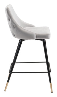 Zuo Modern Piccolo Counter Stool in Pink/Gray/Green/Yellow