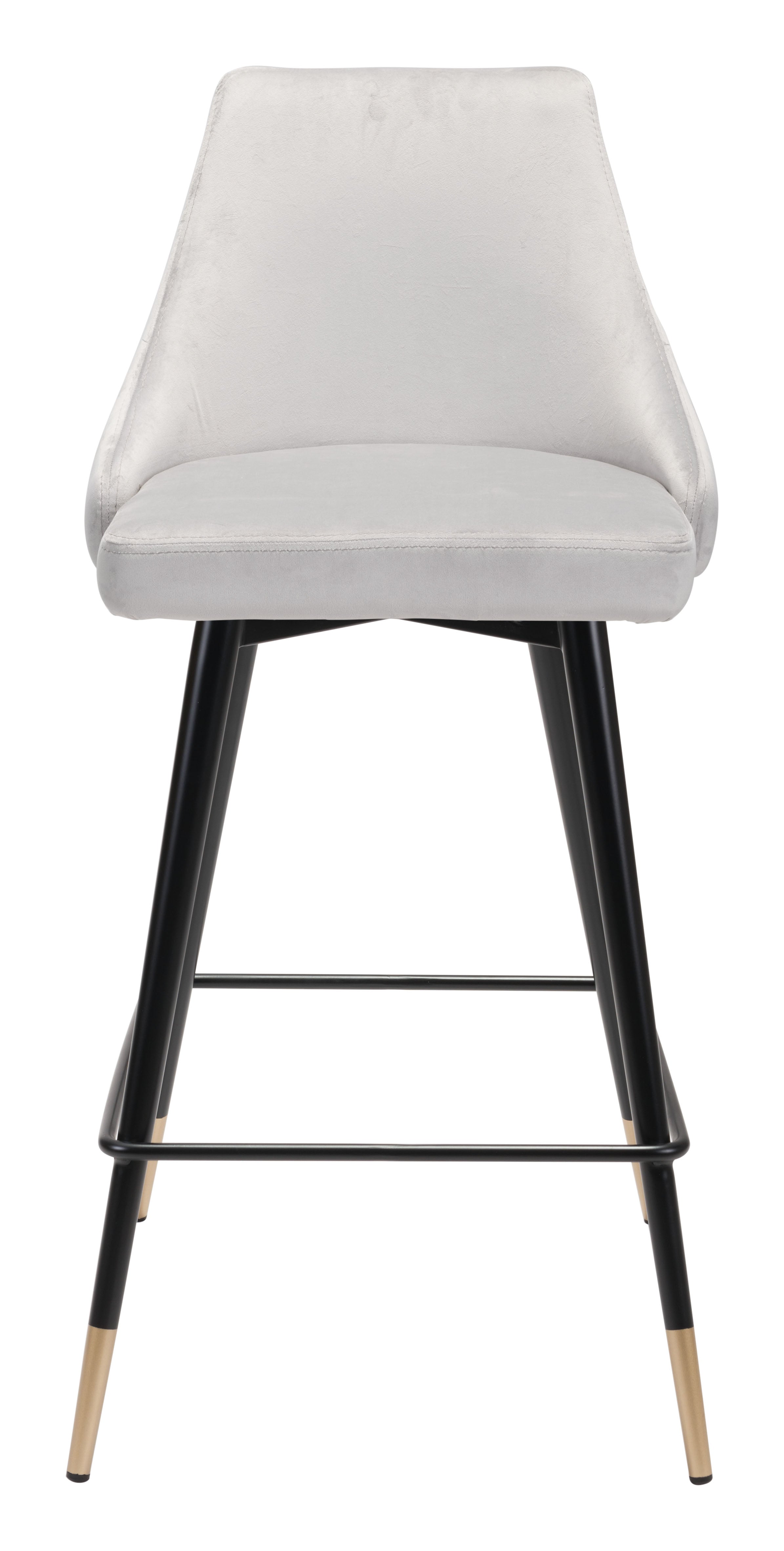 Zuo Modern Piccolo Counter Stool in Pink/Gray/Green/Yellow