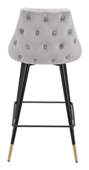 Zuo Modern Piccolo Counter Stool in Pink/Gray/Green/Yellow