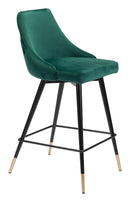 Zuo Modern Piccolo Counter Stool in Pink/Gray/Green/Yellow