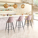 Zuo Modern Piccolo Barstool in Pink/Gray/Green