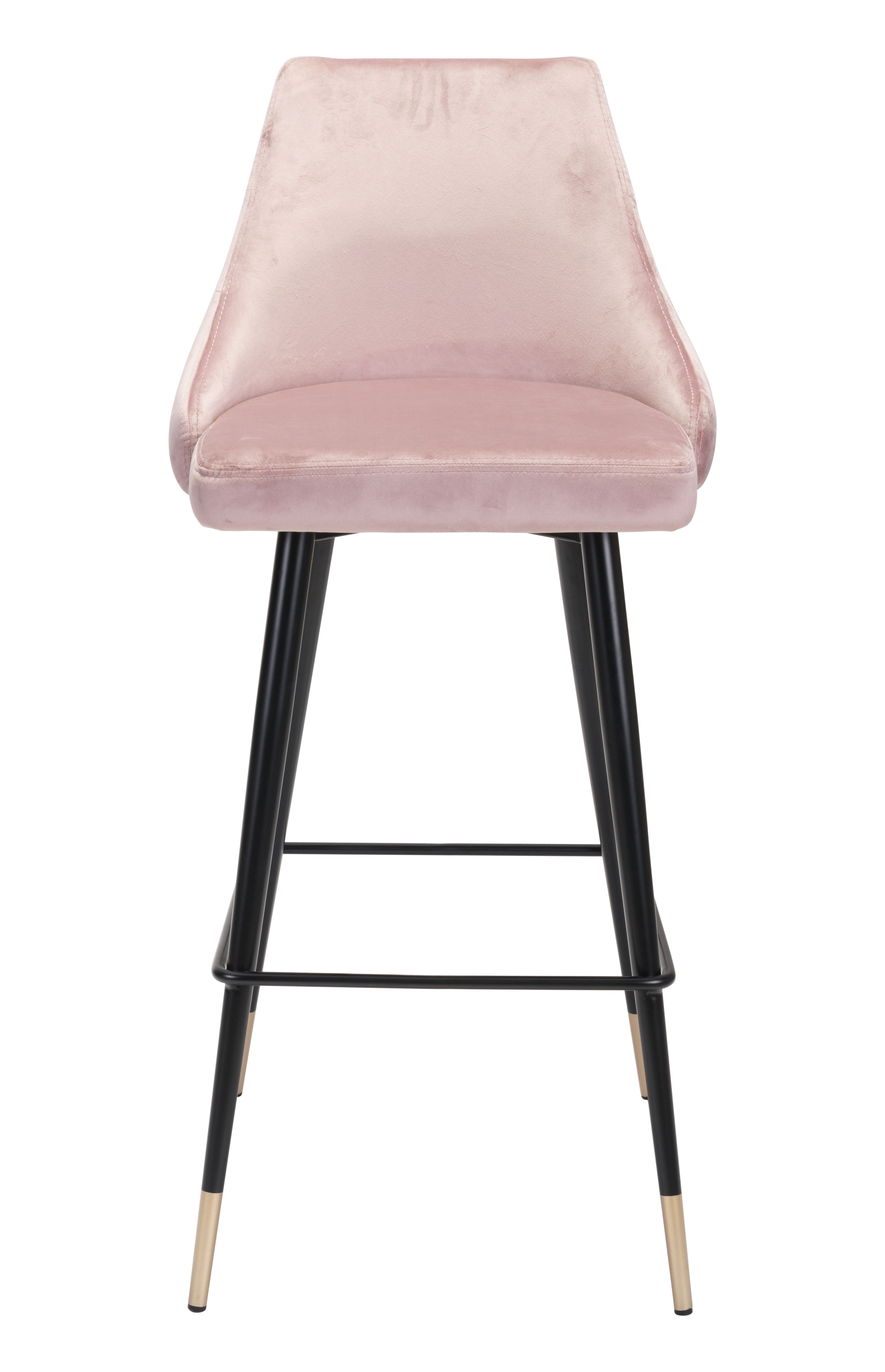 Zuo Modern Piccolo Barstool in Pink/Gray/Green
