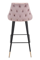 Zuo Modern Piccolo Barstool in Pink/Gray/Green