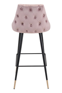 Zuo Modern Piccolo Barstool in Pink/Gray/Green