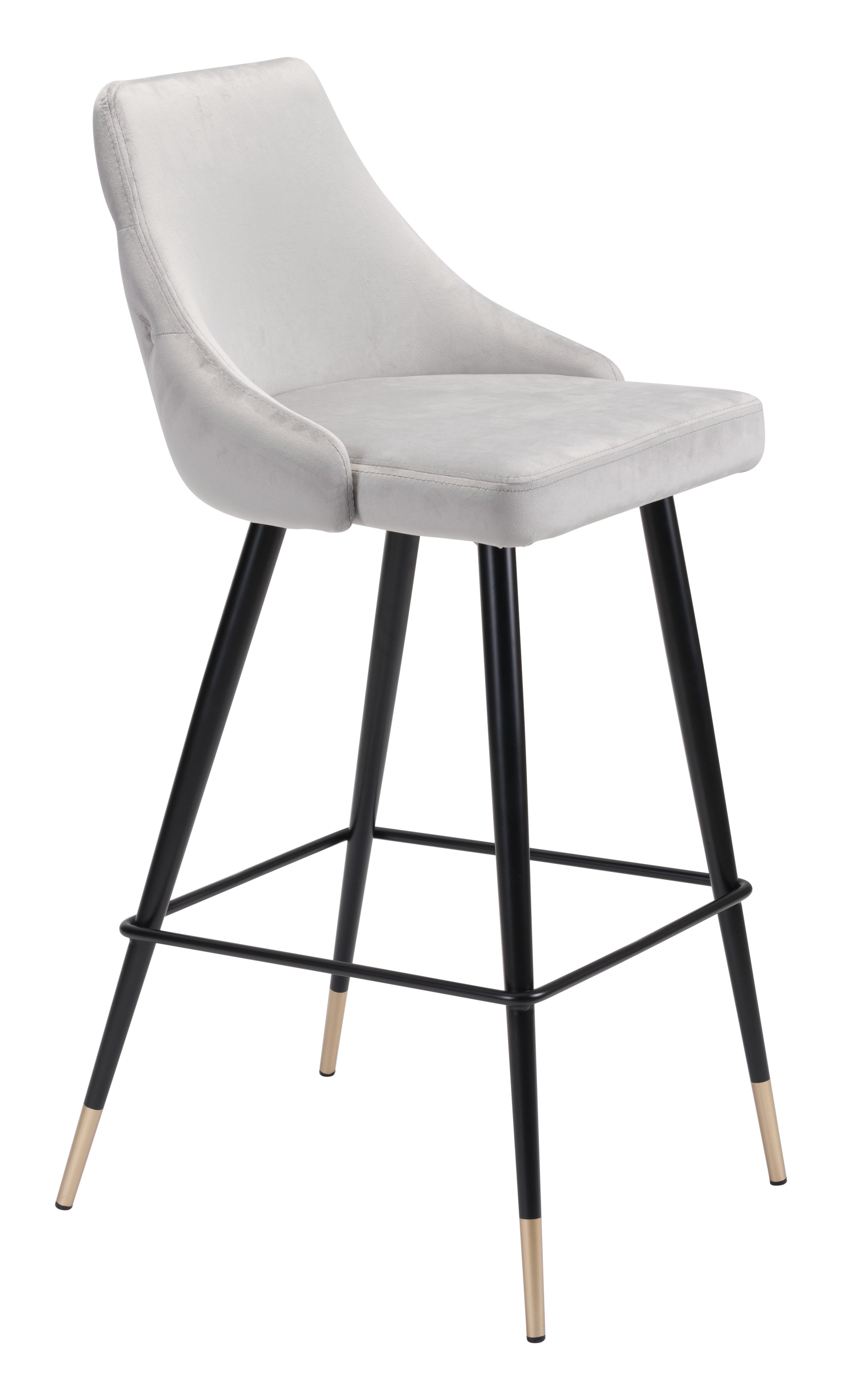 Zuo Modern Piccolo Barstool in Pink/Gray/Green
