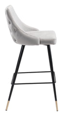 Zuo Modern Piccolo Barstool in Pink/Gray/Green